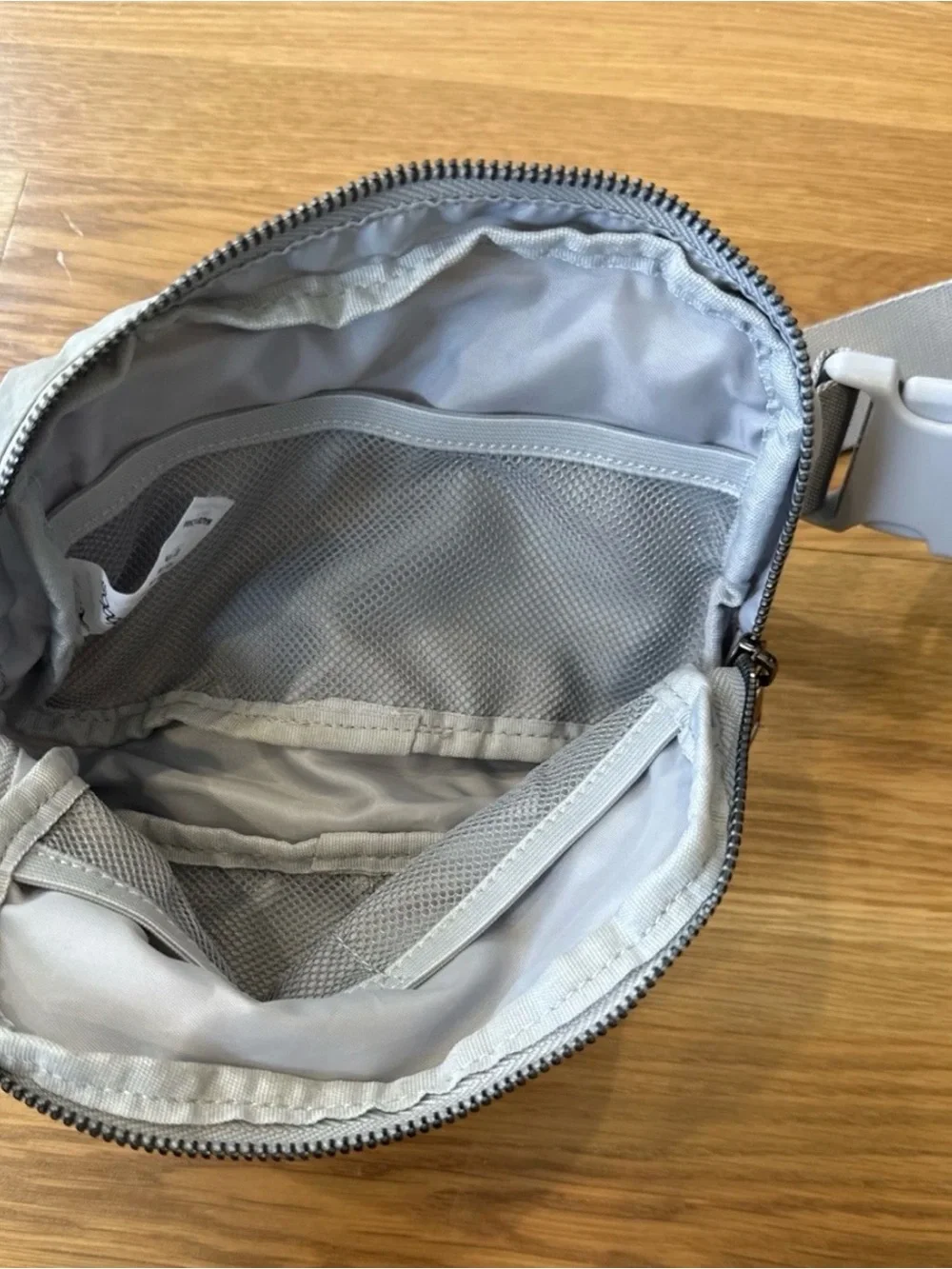 Light Gray Women's Belt Bag/Crossbody Pouch - Soft Everyday Carry